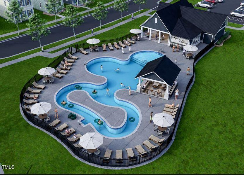 Pool and Cabana 2 Render