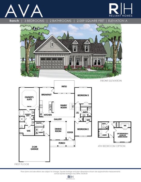 New construction Single-Family house The Ava, Red Oak Lane, Loganville, GA 30052 - photo