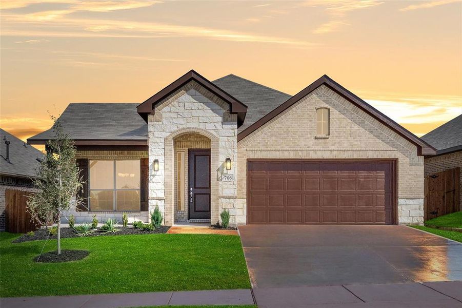 New construction Single-Family house 708 Misty Lane, Cleburne, TX 76033 Concept 2065- photo