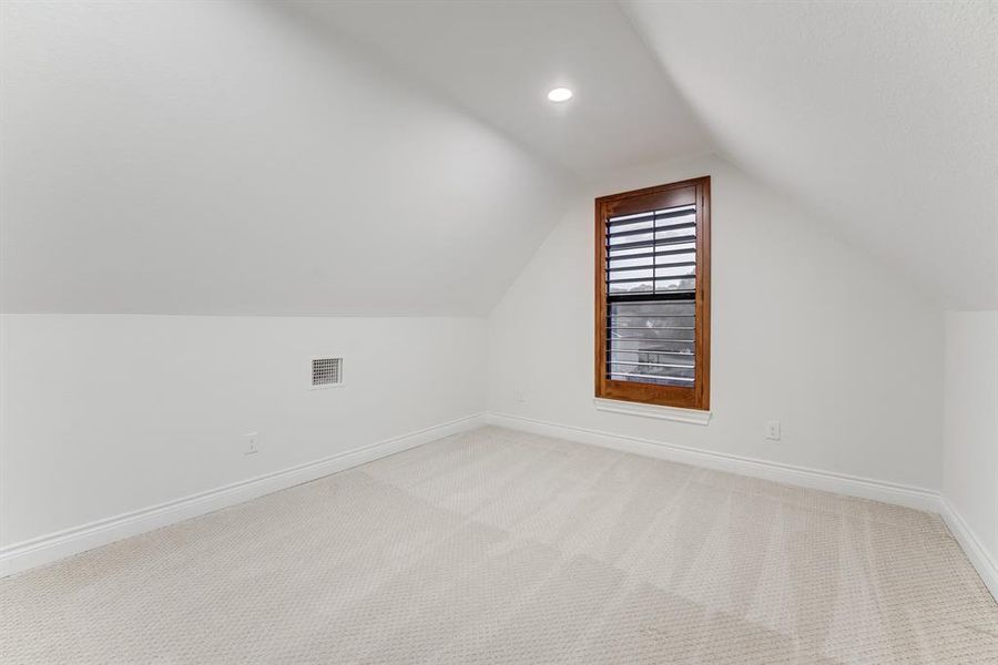 A fourth bedroom upstairs offers some privacy for guests, a teen space, or an in-law suite.