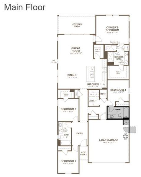 1st Floorplan - Representative Photo