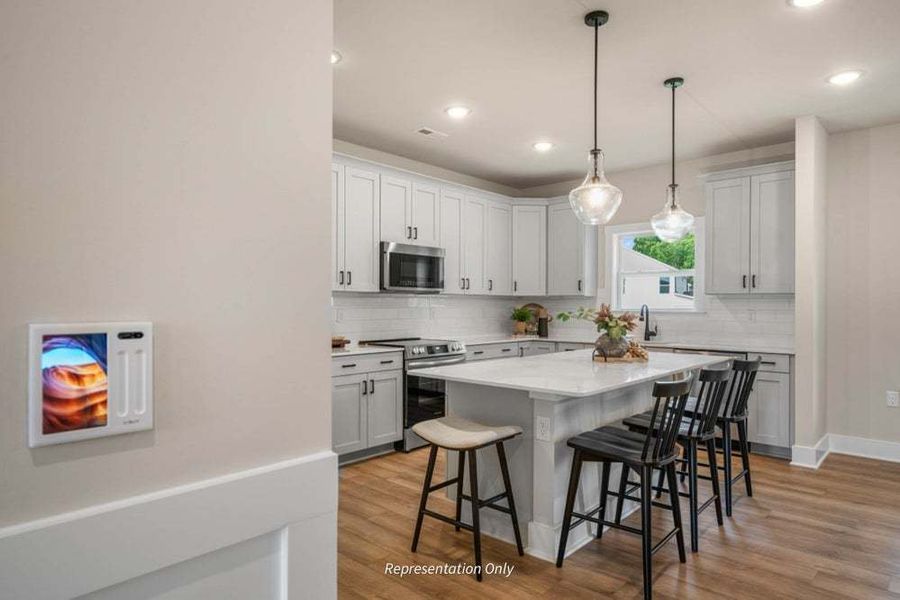 The Cary Kitchen featuring Smart Home Technology (Brilliant Light Switch)