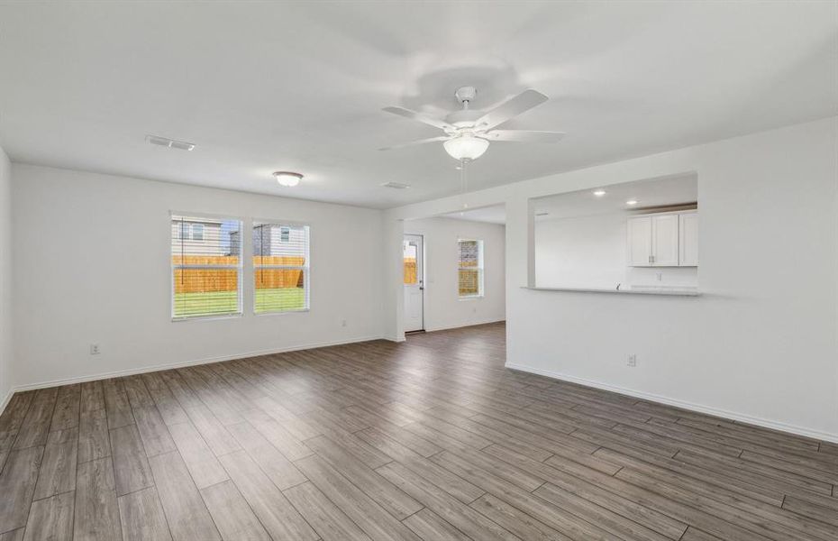 Airy gathering room *real home pictured