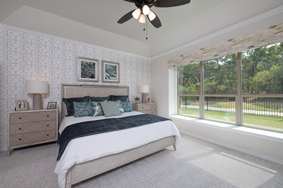 Primary Bedroom | Concept 2464 at Redden Farms in Midlothian, TX by Landsea Homes