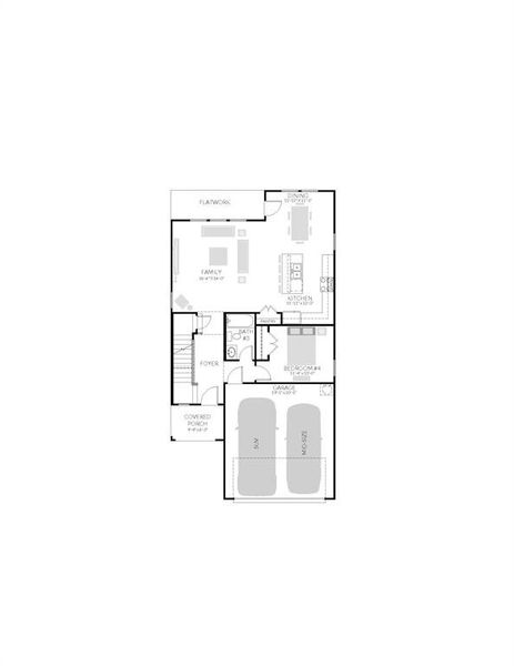 Maple floorplan - downstairs