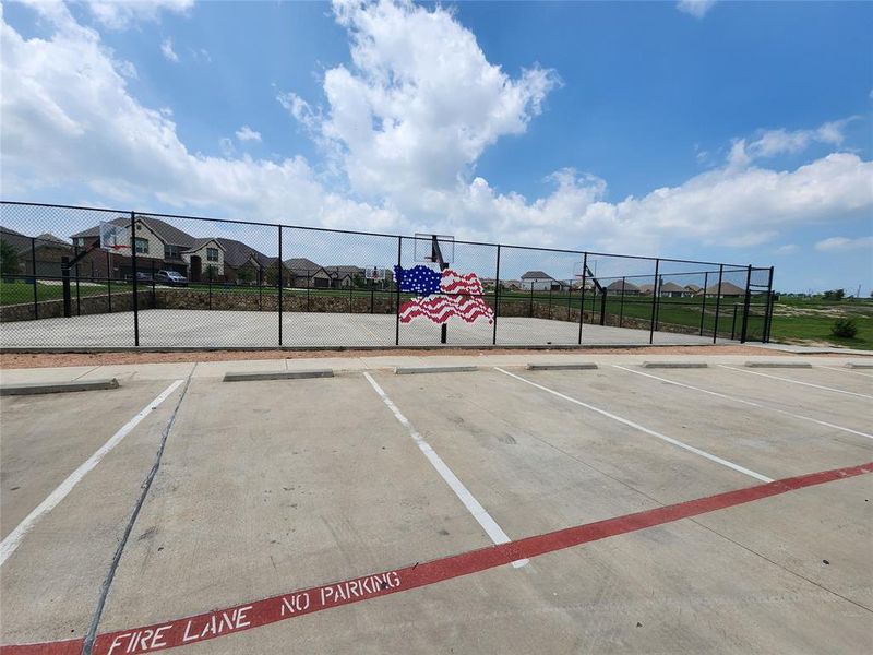 View of car parking at community club house