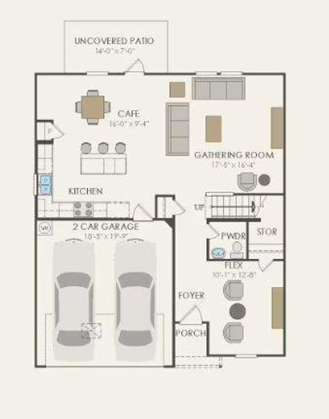 Pulte Homes, Sandalwood floor plan