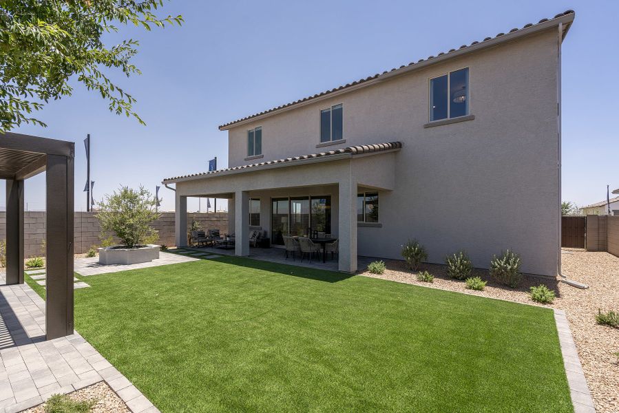 Backyard | Wrightson | Wildera – Peak Series | New Homes in San Tan Valley, AZ | Landsea Homes