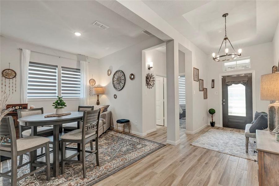 Inviting Interior - Inside front door, featuring the study/office on the left, and a glimpse of a secondary bedroom and bathroom, perfect for guests or family.