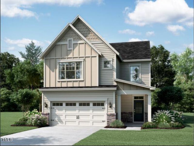 New construction Single-Family house 3021 June Lake Station, Apex, NC 27502 Guilford - Premier Collection- photo