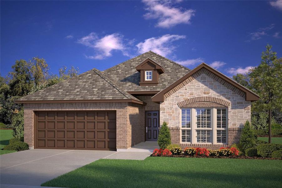 New construction Single-Family house 5242 Crystal Lake Avenue, Krum, TX 76249 HOBBS- photo