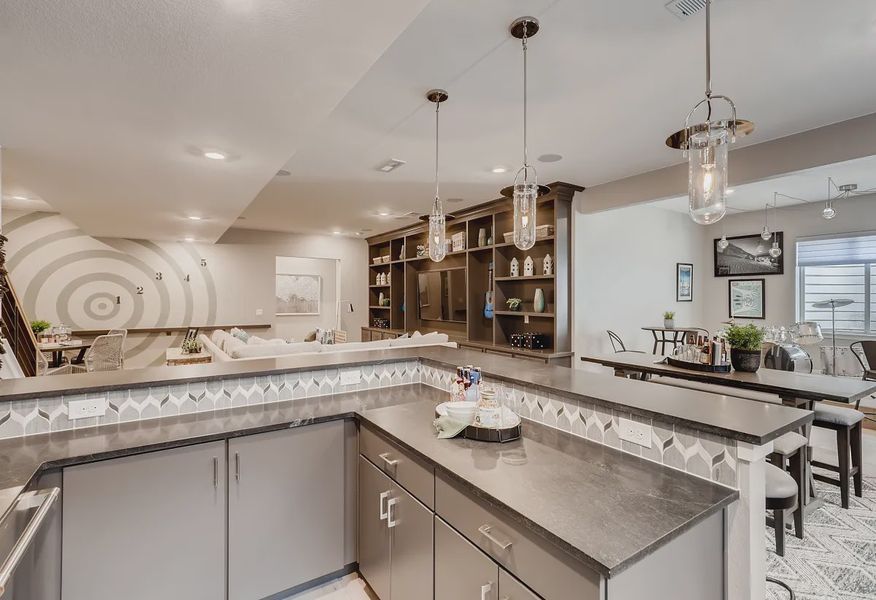 Finished Basement Wet Bar - 17 of 19