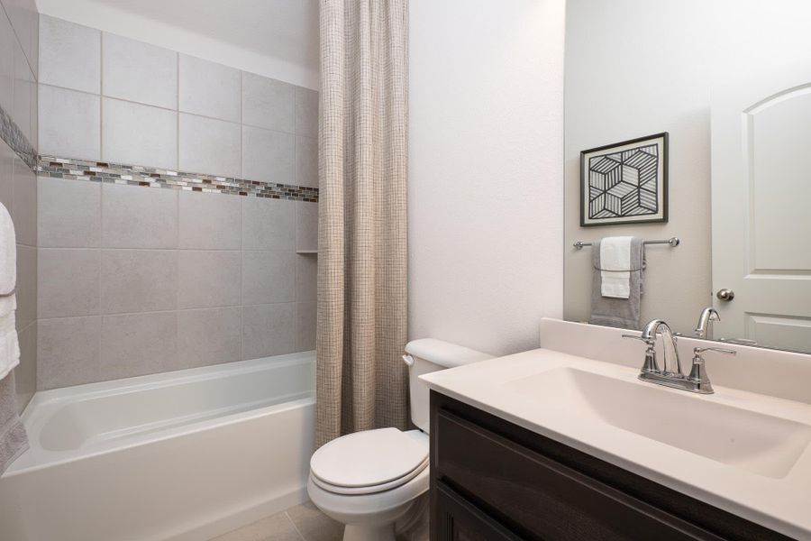 Bathroom 2 | Concept 1912 at Summer Crest in Fort Worth, TX by Landsea Homes