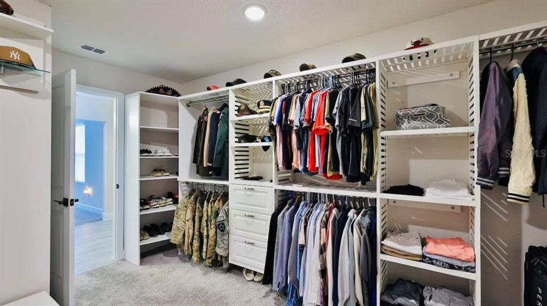 Owner walk in closet