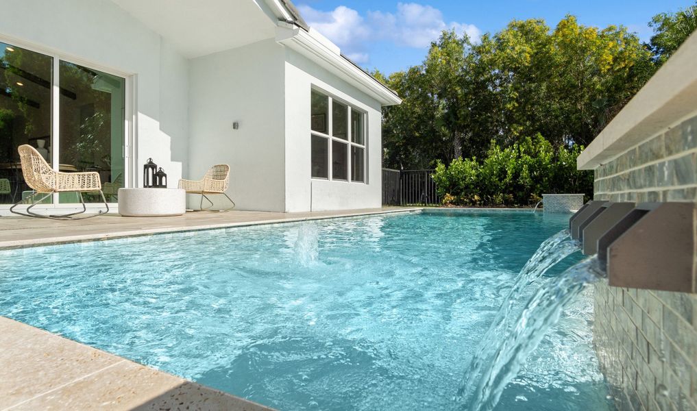 Backyard retreat with in-ground pool