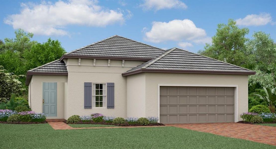 New construction Single-Family house 17052 Boxer Palm Court, Land O' Lakes, FL 34638 Splendor II- photo