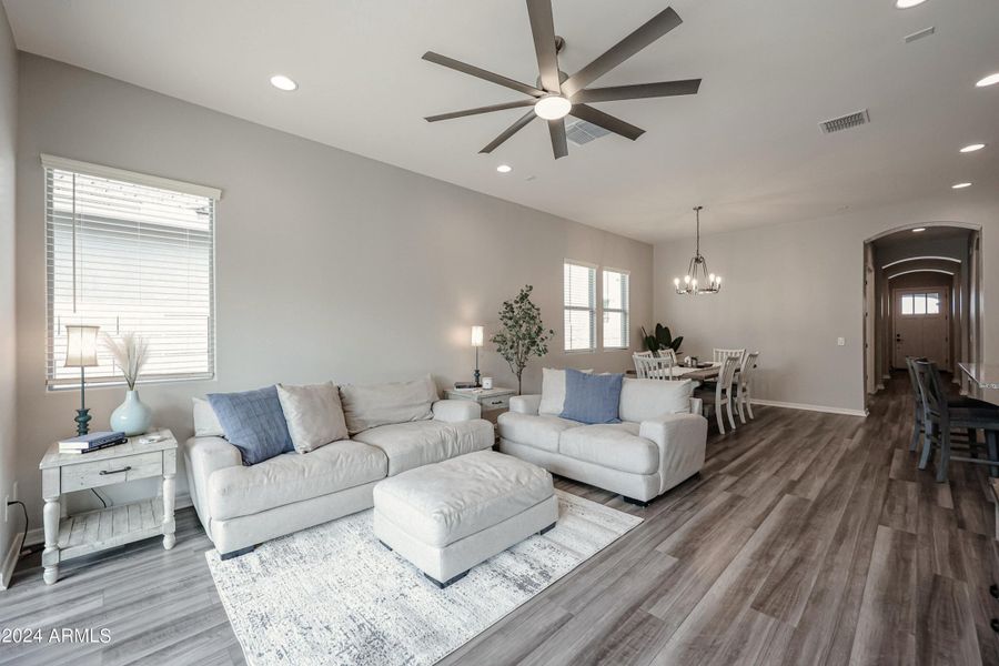 Great Room W/ Wonderful Natural Lighting