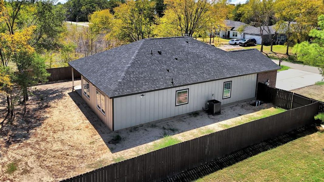 Birds eye view of property