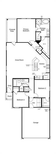 This floor plan features 3 bedrooms, 2 full baths, and over 1,500 square feet of living space.