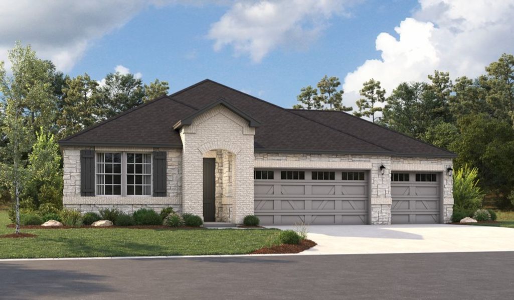 New construction Single-Family house 225 Fiddleneck Road, Marble Falls, TX 78654 Agate- photo