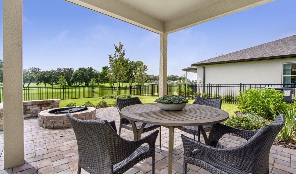 Patio for relaxing