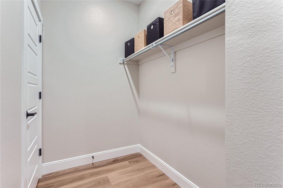 Large storage closet off entry