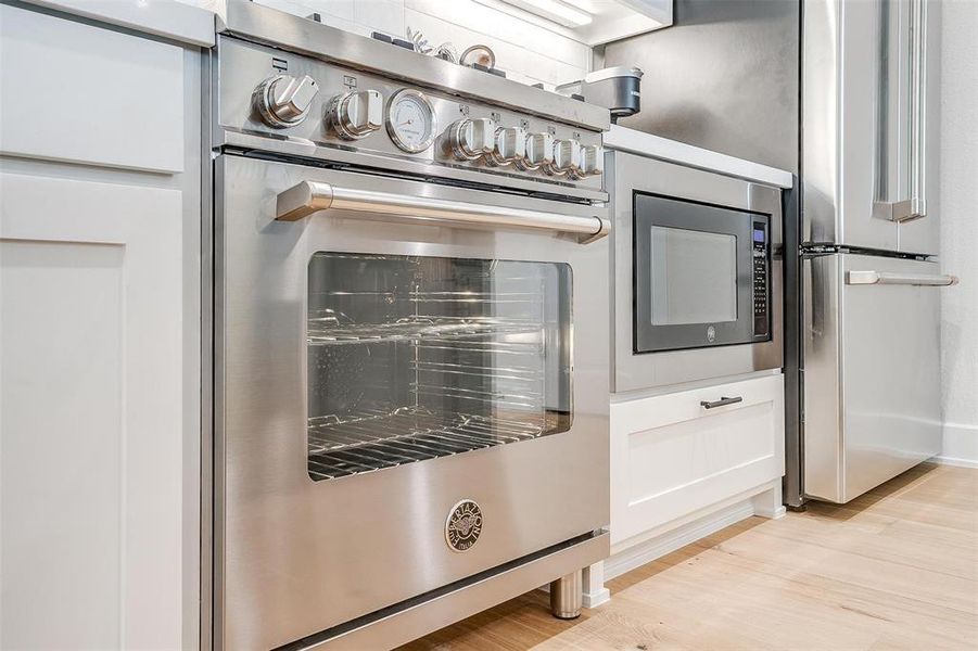Italian Bertazzoni appliances are renowned for their exceptional quality and stylish design, combining cutting-edge technology with timeless Italian craftsmanship for a superior cooking experience.