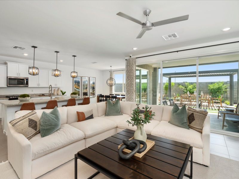 Living Room in the Bailey Floorplan at Bella Vista Trails