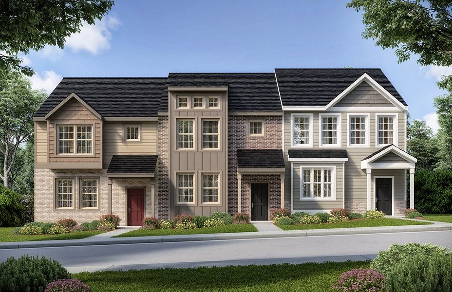 New construction Townhouse house Frederick, 998 King Iron Drive, Lawrenceville, GA 30045 - photo