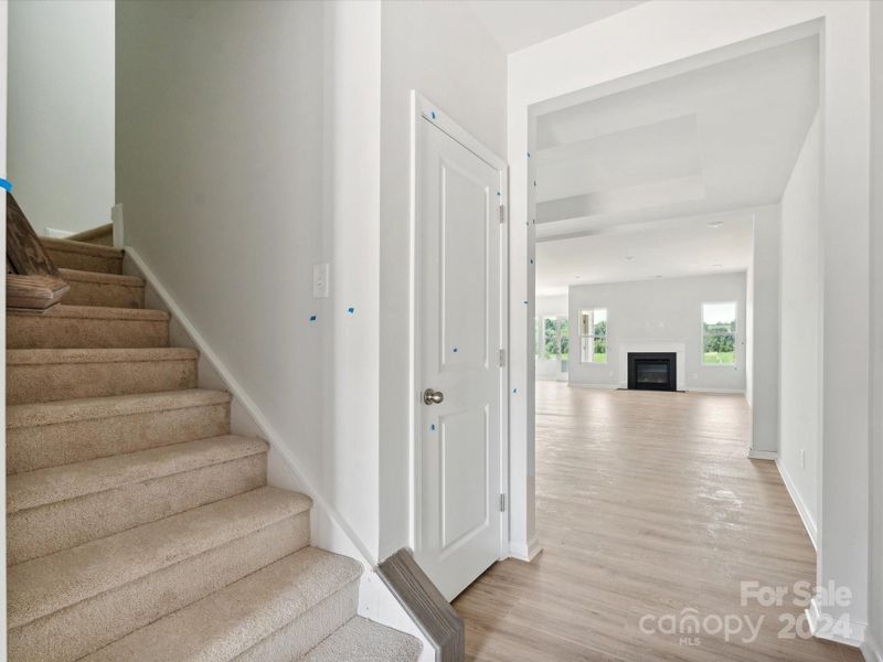 Foyer & Stairs to loft