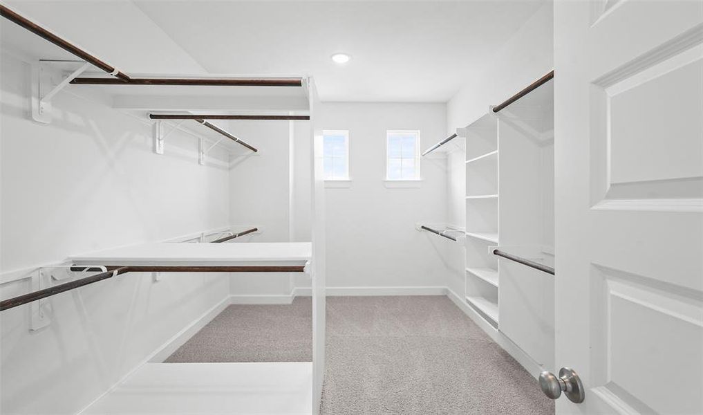 Huge primary walk-in closet