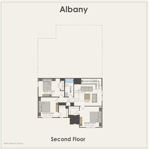 Pulte Homes, Albany floor plan