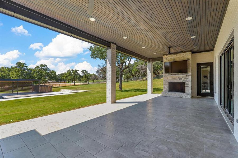 Back Patio Fireplace