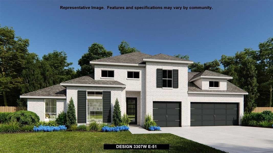 New construction Single-Family house Design 3307W, 23654 Savannah Sparrow Lane, Katy, TX 77493 - photo