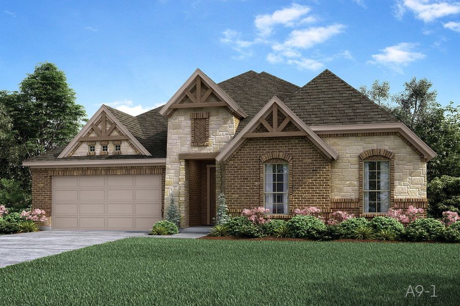New construction Single-Family house 4225 Bel Air Drive, Midlothian, TX 76065 Harrisburg  - Front Entry- photo