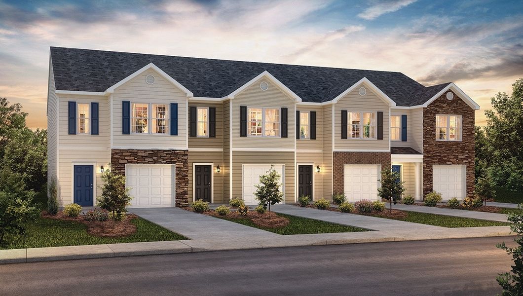 New construction Townhouse house Maywood, 7008 North Mills Road, Charlotte, NC 28216 - photo