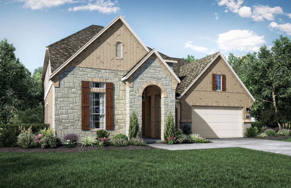 New construction Single-Family house Roosevelt II 5237 Presidential Series, 605 Crescent View Drive, Andice, TX 78628 - photo