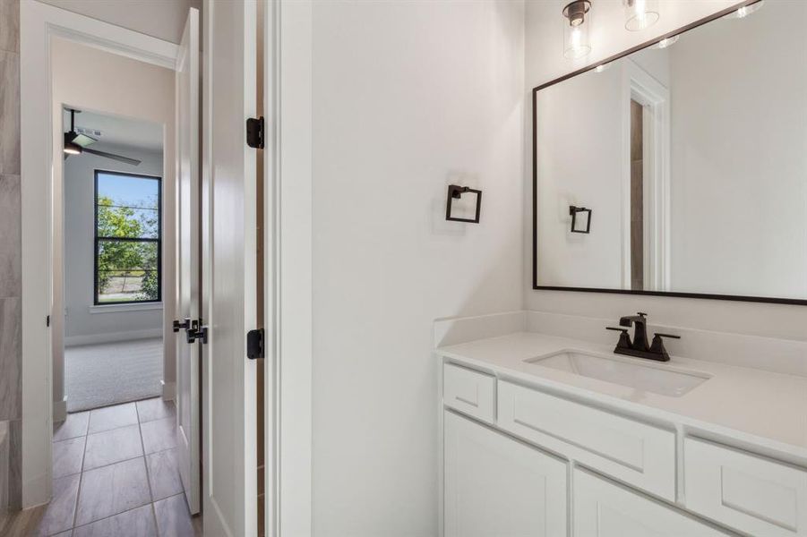 Bathroom with vanity