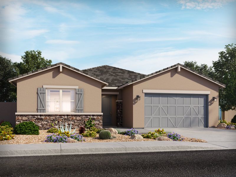 New construction Single-Family house Amber, North Hartman Road, Maricopa, AZ 85138 - photo