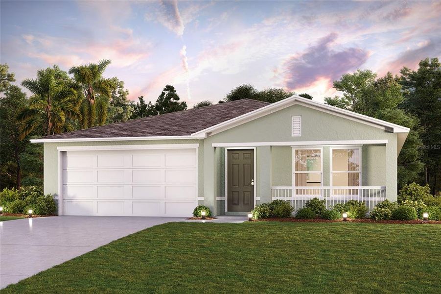New construction Single-Family house 9004 N Paradisea Drive, Citrus Springs, FL 34433 QUINCY- photo