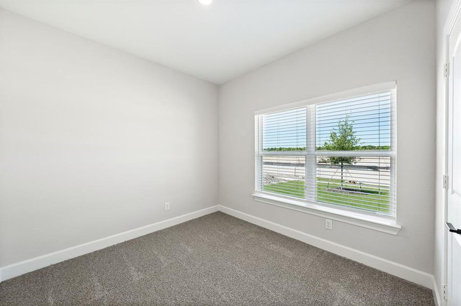 View of the second bedroom.