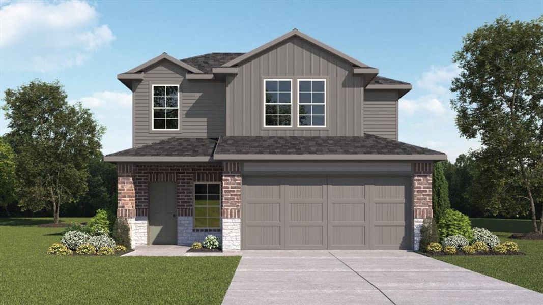 New construction Single-Family house 753 Lake Sweetwater Ln, Buda, TX 78640 The Florence- photo