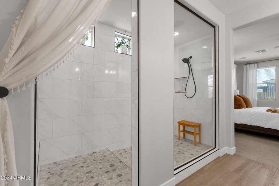 Tiled Walk-in Shower