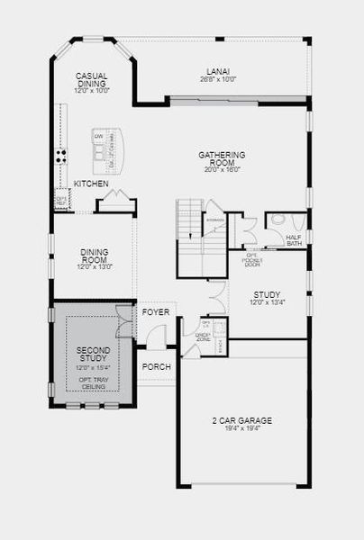 Structural options include: Screen enclosure, tray ceilings, keyless pad for garage door, second study, and pocket sliding glass door. MLS#F10390449