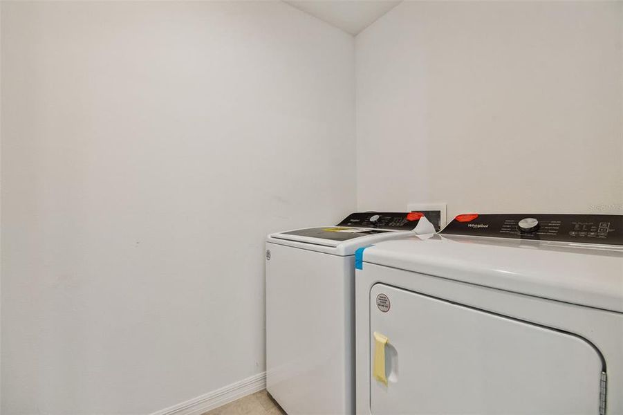 Laundry Room with Whirlpool Washer & Dryer