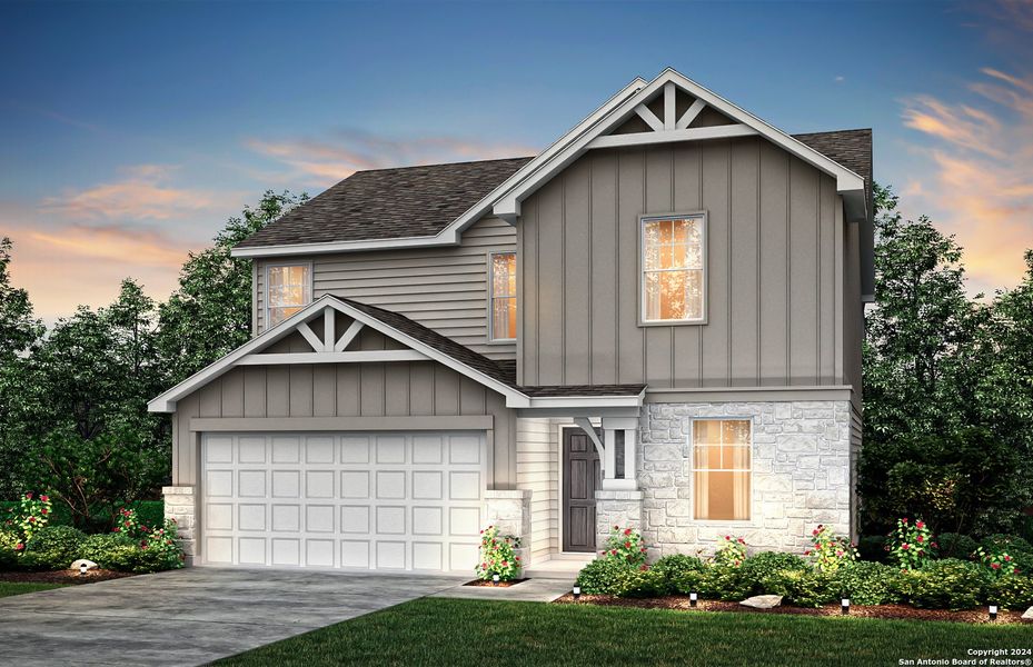 New construction Single-Family house 4045 Sun Meadow Ln, Seguin, TX 78155 Sandalwood- photo