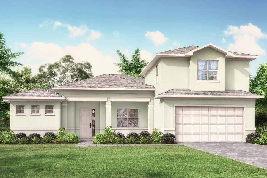 New construction Single-Family house Tradewinds II, 3174 Southwest Savona Boulevard, Port St. Lucie, FL 34953 - photo