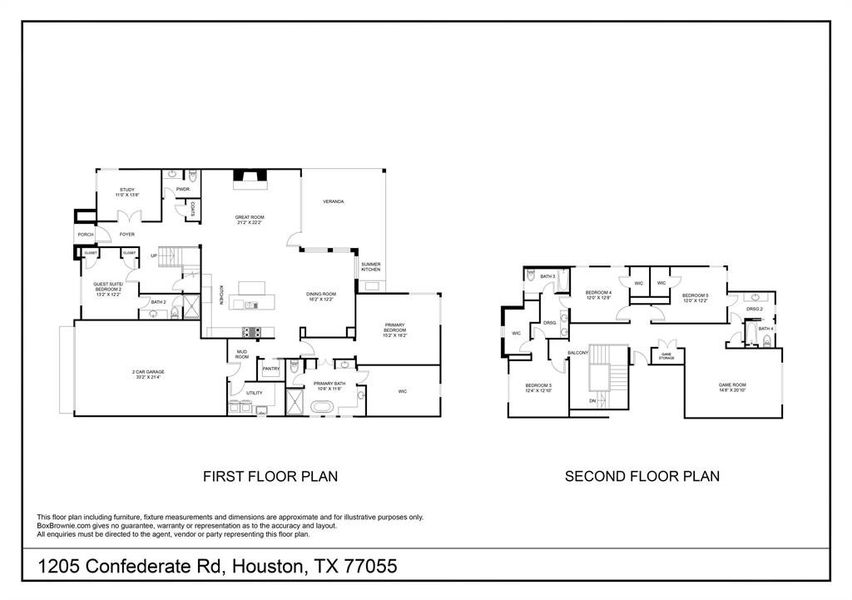 1205 Confederate - Floor Plan