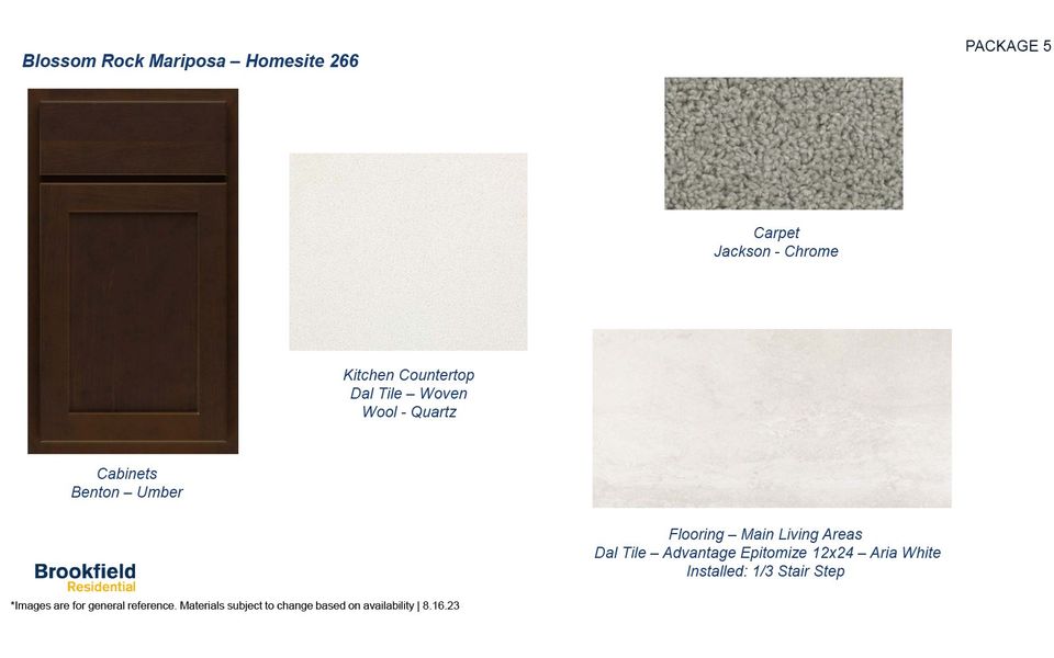 Mariposa Homesite 266 Design Selections