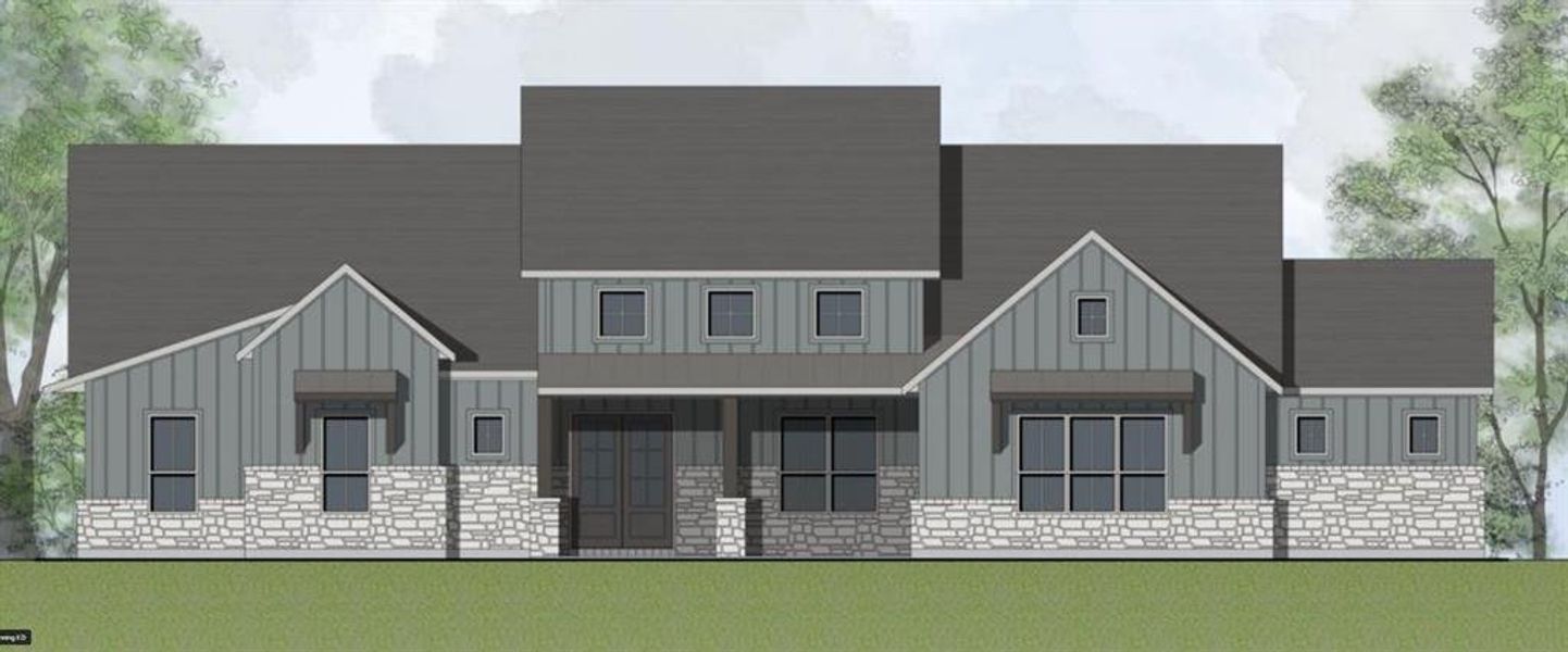 New construction Single-Family house 206 Crosswater Ln, Dripping Springs, TX 78620 Channing II D- photo